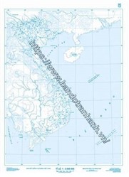 Bản đồ Việt Nam - Địa lí tự nhiên (trống) in trên nhựa